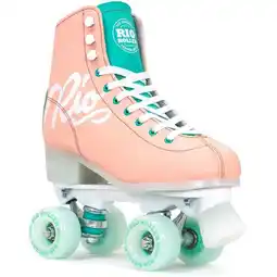 Decathlon Rolschaatsen Quad Script Roze aanbieding