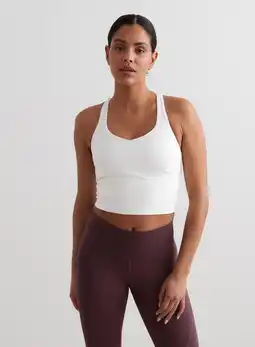 Decathlon Dames Yoga Sportbeha Vochtafvoerende Bralette Wit aanbieding