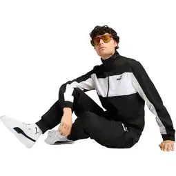 Decathlon Trainingspak Puma Poly Colorblock Suit, Zwart, Mannen aanbieding