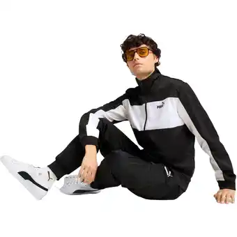 Decathlon Trainingspak Puma Poly Colorblock Suit, Zwart, Mannen aanbieding