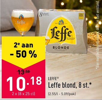 ALDI Leffe blond aanbieding