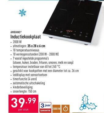 ALDI Inductiekookplaat aanbieding