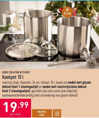 ALDI Kookpot 10 L aanbieding