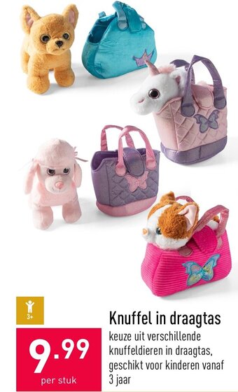 ALDI Knuffel in draagtas aanbieding