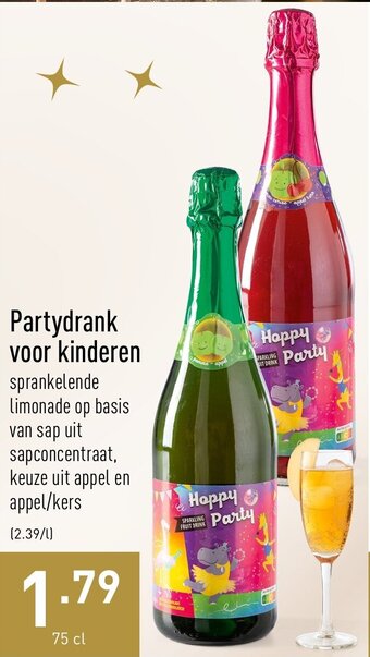 ALDI Partydrank voor kinderen aanbieding