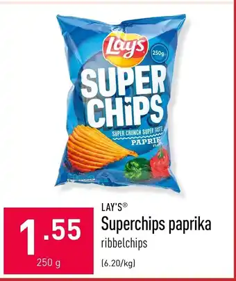 ALDI Superchips paprika 250g aanbieding