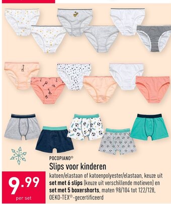 ALDI Slips voor kinderen aanbieding
