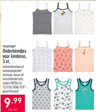 ALDI Onderhemdjes voor kinderen 3 st aanbieding