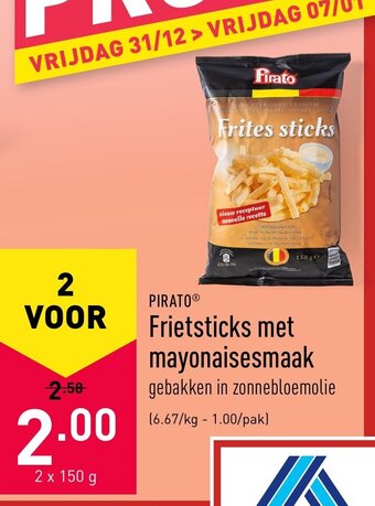 Frietsticks met mayonaisesmaak