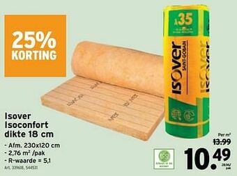 GAMMA Isover isoconfort aanbieding