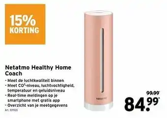 GAMMA Netatmo healthy home coach aanbieding