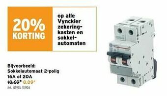 GAMMA Sokkelautomaat 2-polig aanbieding