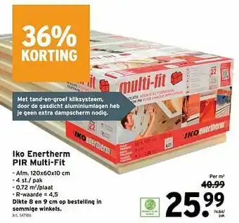 GAMMA Iko enertherm pir multi-fit aanbieding