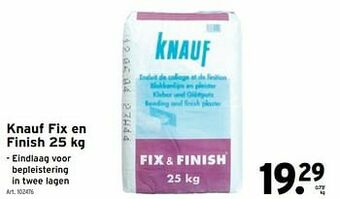 GAMMA Knauf fix en finish aanbieding