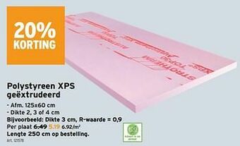 GAMMA Polystyreen xps geëxtrudeerd aanbieding
