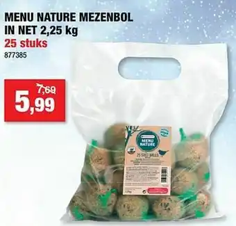 Hubo Menu nature mezenbol in net aanbieding