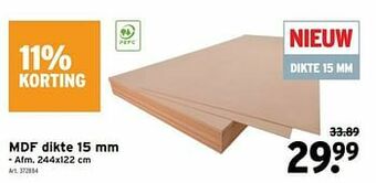 GAMMA Mdf aanbieding