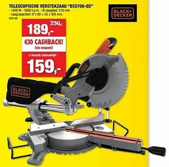 Hubo Black + decker telescopische verstekzaag bes700-qs aanbieding