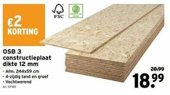 GAMMA Osb 3 constructieplaat aanbieding