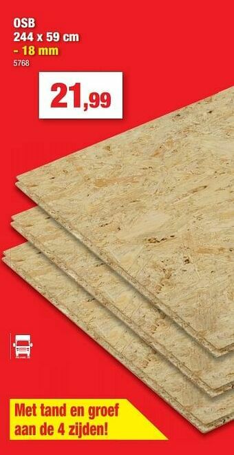 Hubo Osb aanbieding