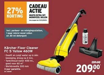 Kärcher floor cleaner fc 5 yellow 460w