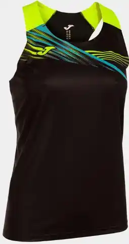 Decathlon Joma Elite X Dames Tanktop Zwart/Fluogeel, S aanbieding