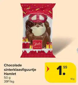 Carrefour Chocolade sinterklaasfiguurtje hamlet aanbieding