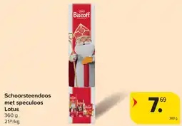 Carrefour Schoorsteendoos met speculoos lotus aanbieding