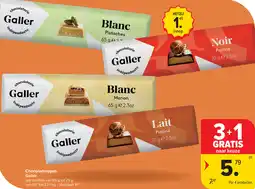 Carrefour Chocoladerepen galler aanbieding