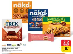 Carrefour Gezonde repen nakd trek joyfuel grenade nu3 en nature valley aanbieding