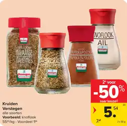 Carrefour Kruiden verstegen aanbieding