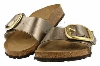 Birkenstock Slipper Dames Madrid Big Buckle - Brons