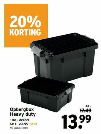 GAMMA Opbergbox heavy duty aanbieding