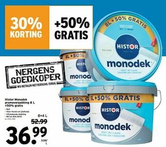 GAMMA Histor monodek promoverpakking +50% gratis aanbieding