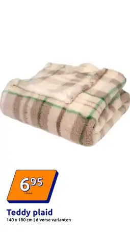 Action Teddy plaid aanbieding