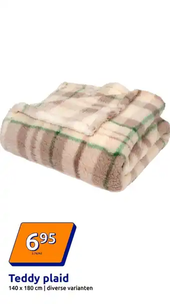 Action Teddy plaid aanbieding