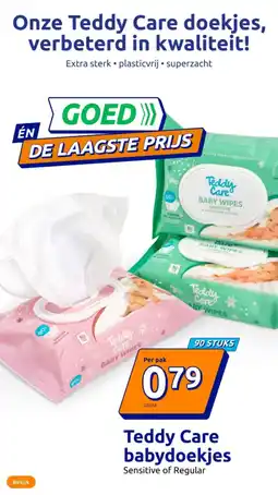 Action Teddy Care babydoekjes aanbieding