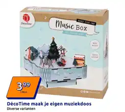 Action DécoTime maak je eigen muziekdoos aanbieding