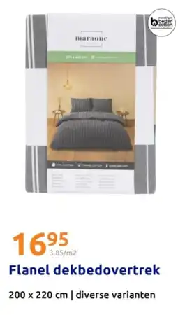 Action Flanel dekbedovertrek aanbieding