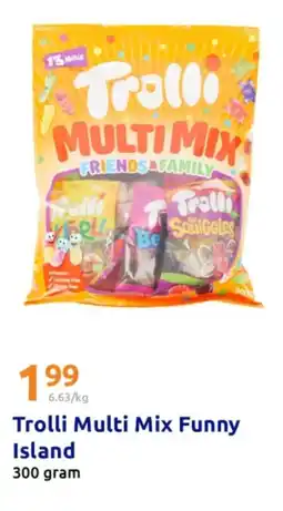 Action Trolli Multi Mix Funny Island aanbieding