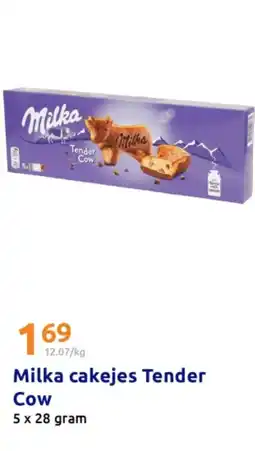 Action Milka cakejes Tender Cow aanbieding