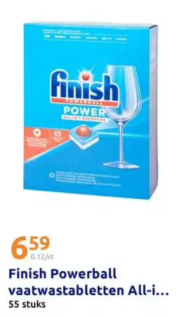 Action Finish Powerball vaatwastabletten All-in-1 aanbieding