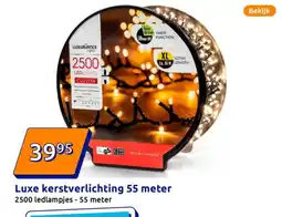 Action Luxe kerstverlichting 55 meter aanbieding