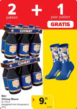 Carrefour Bier Chimay Blauw aanbieding