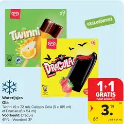 Carrefour Waterijsjes Ola aanbieding
