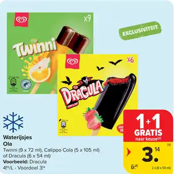 Carrefour Waterijsjes Ola aanbieding