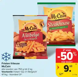 Carrefour Frieten friteuse McCain aanbieding