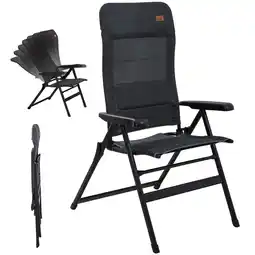 Decathlon Campingstoel - Lepola XL - aluminium - opvouwbaar - verstelbare rugleuning aanbieding