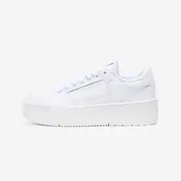Decathlon Leren damessneakers CJ80 platform wit aanbieding