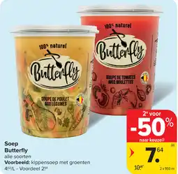 Carrefour Soep Butterfly aanbieding